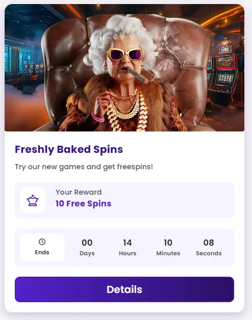 Freshly Baked Spins TeaSpins Bonus