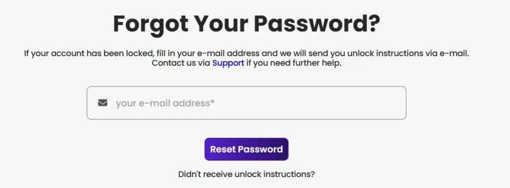 Password Recovery for Tea Spins Login